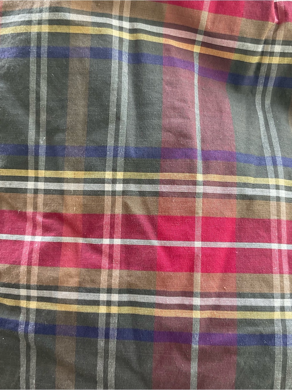 Vintage Polo Ralph Lauren Home Plaid Down Reversible Comforter Full/Queen
